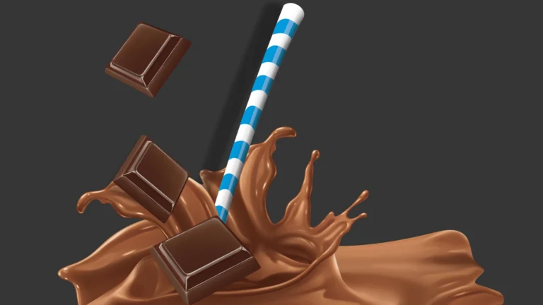 Ilustração de splash de chocolate